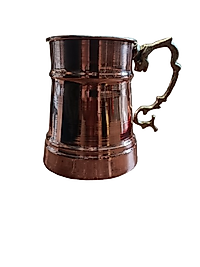 Bakır Kupa Bardak Pirinç Kulp