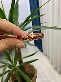 Bakır Bileklik Bahar Dalı