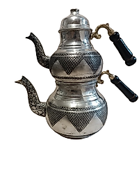 Bakır Çaydanlık işlemeli