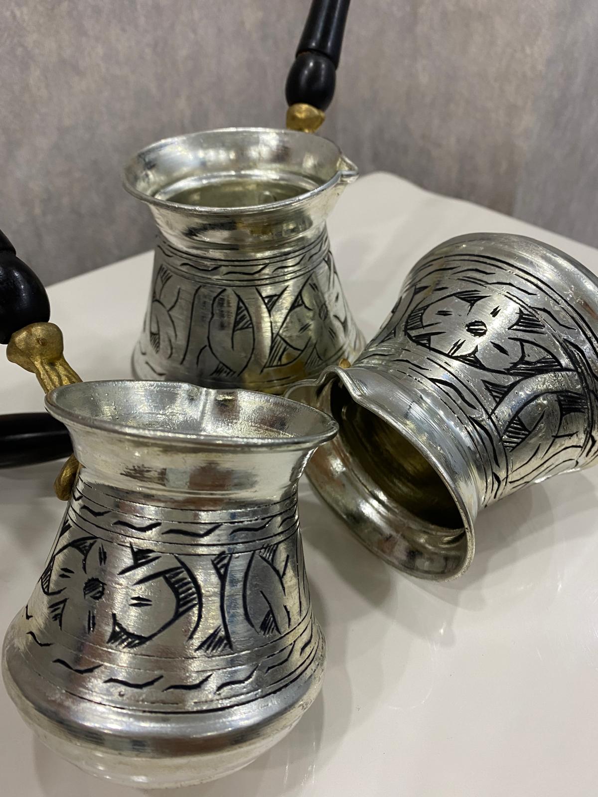 Bakır Cezve 3 lü set