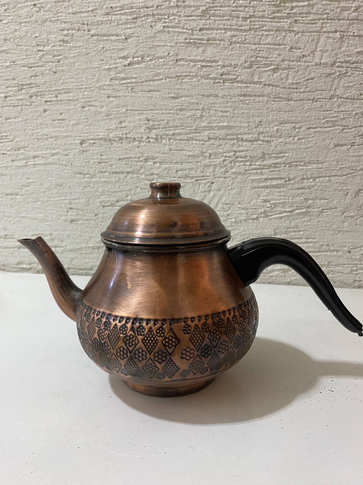 Eskitme Bakır Semaver Demliği