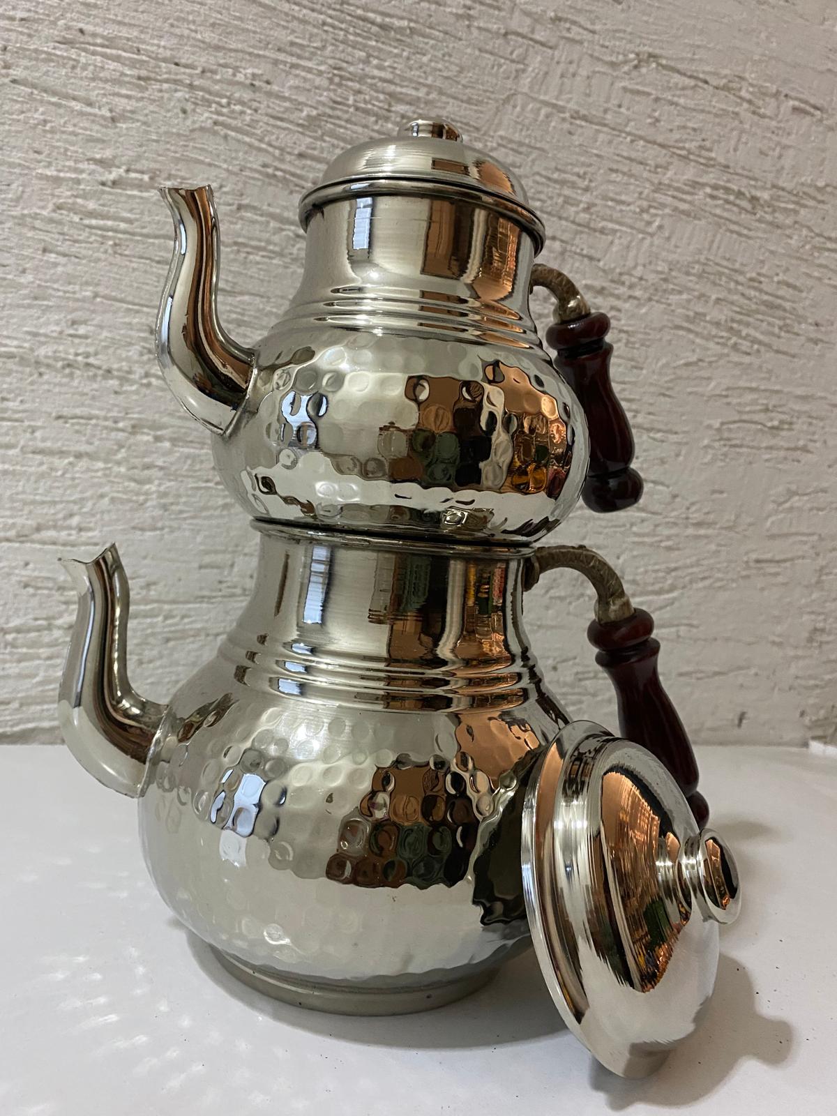 Bakır Çaydanlık Takımı Aile Boyu