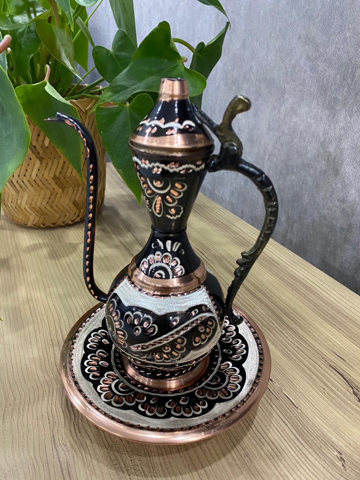 Bakır İşlemeli İbrik Küçük Boy