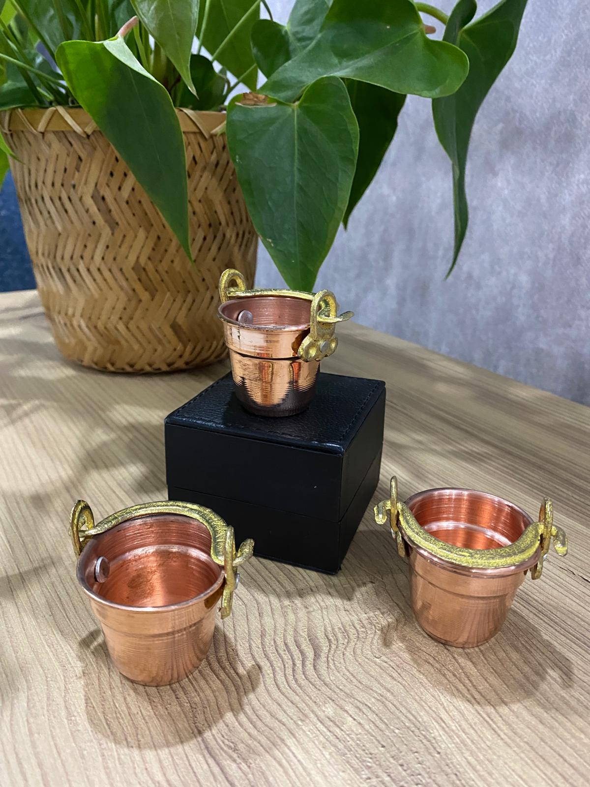 Bakır Dekoratif Satır 3'lü no1