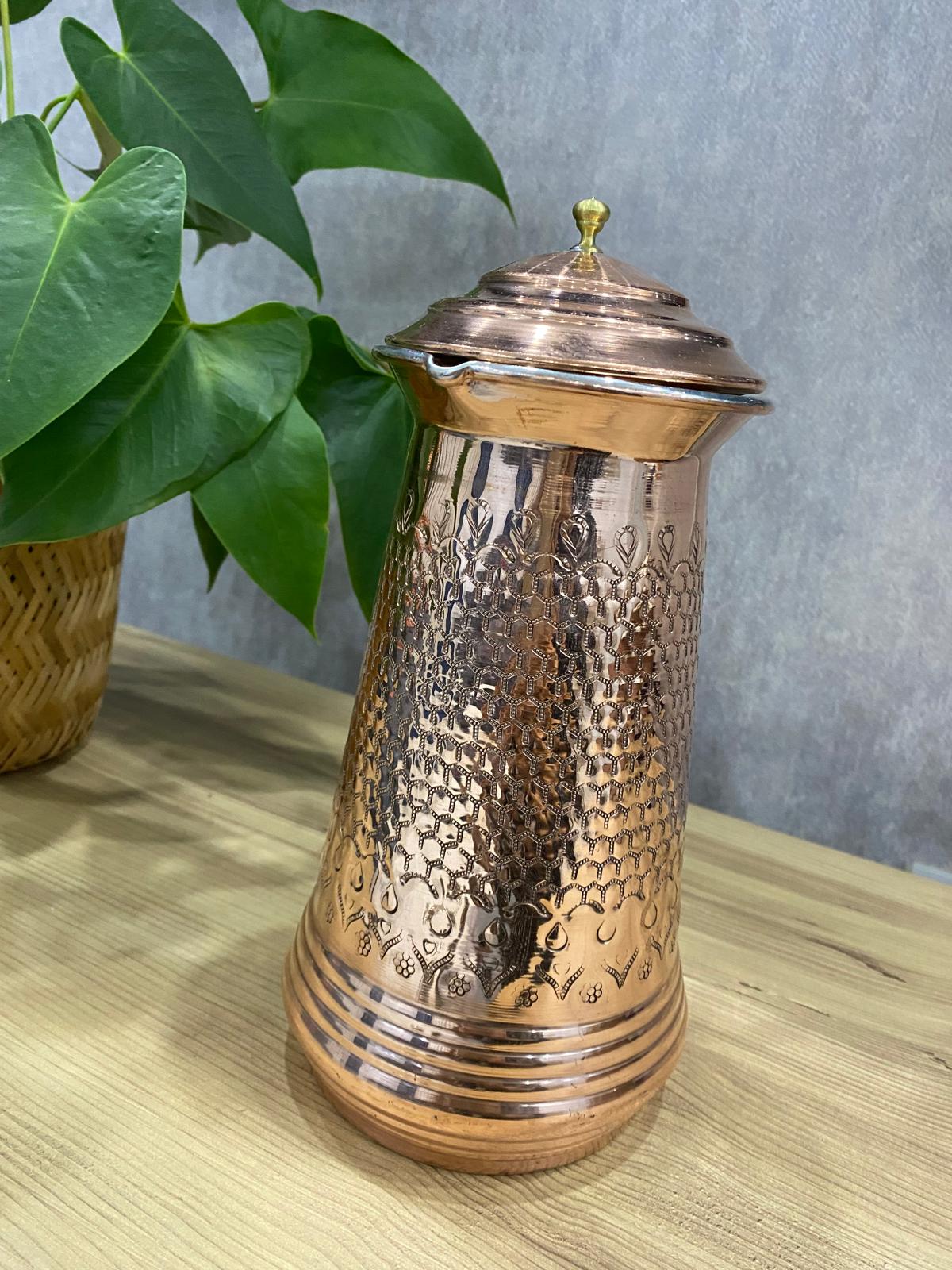 Bakır İşlemeli Sürahi