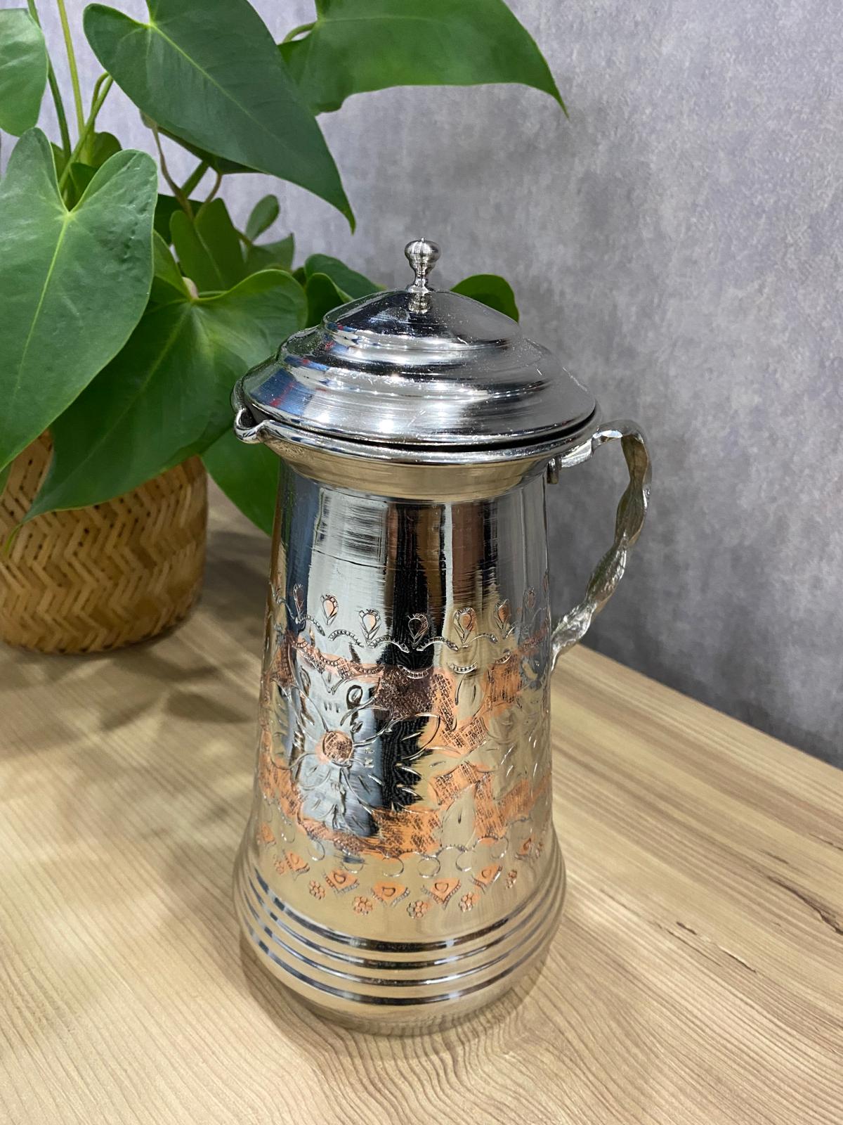 Klas Sürahi Kırmızı Beyaz Bakır