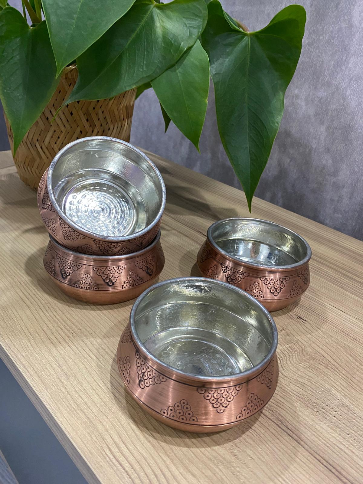 Bakır Çerezlik 6'lı Küçük Boy