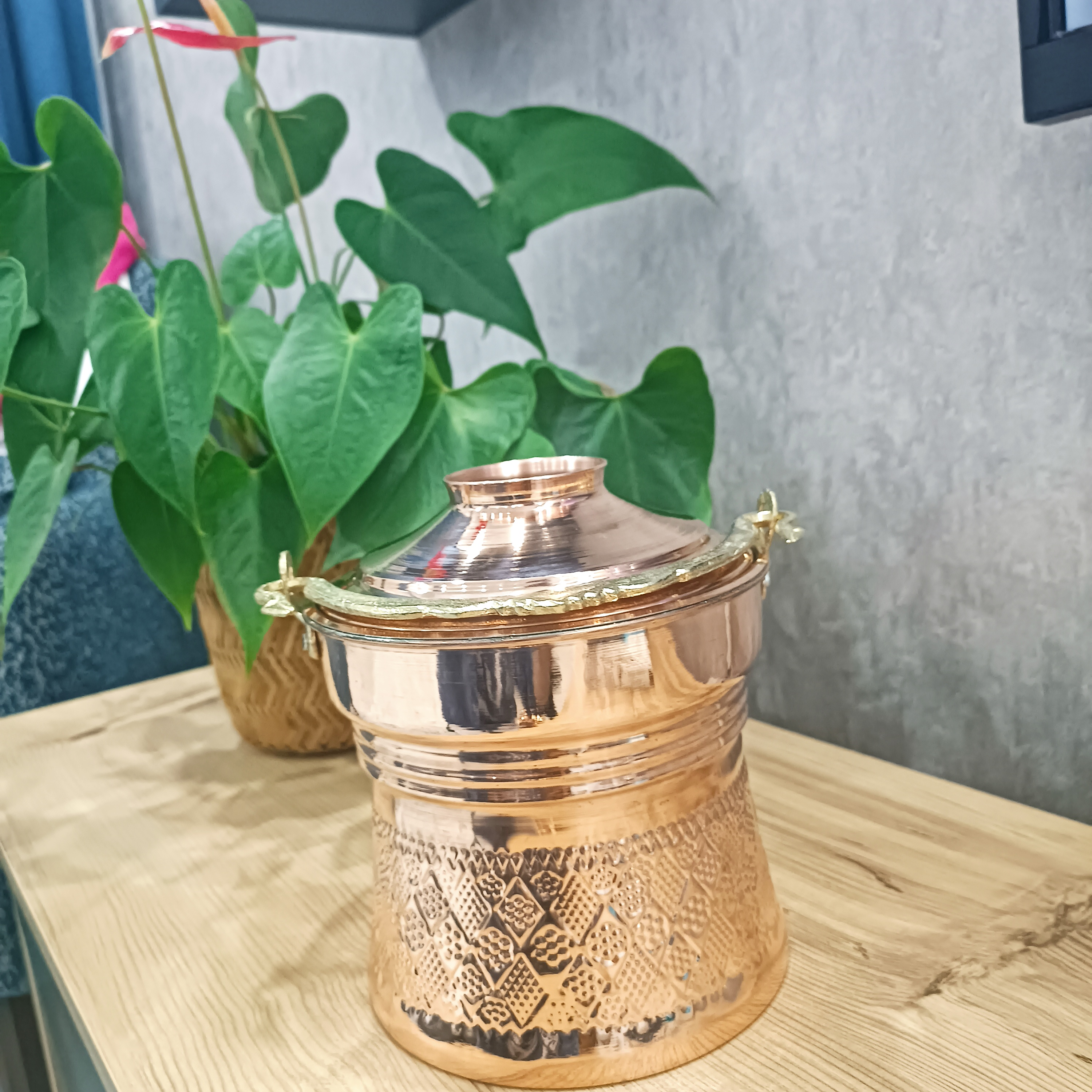 Bakır 3 litre Satır Bakraç