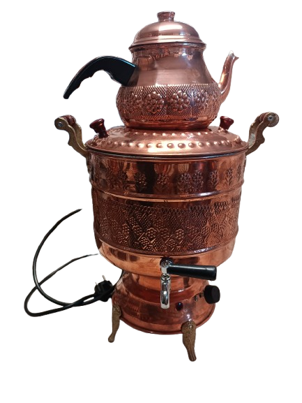 Bakır 8Lt Elektrikli Semaver