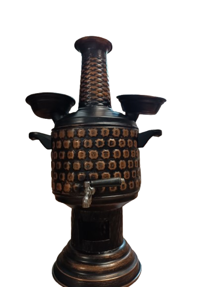 Bakır Eskitme Semaver 5 Litre