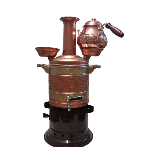 Bakır Semaver 5 litre Demlik dahildir