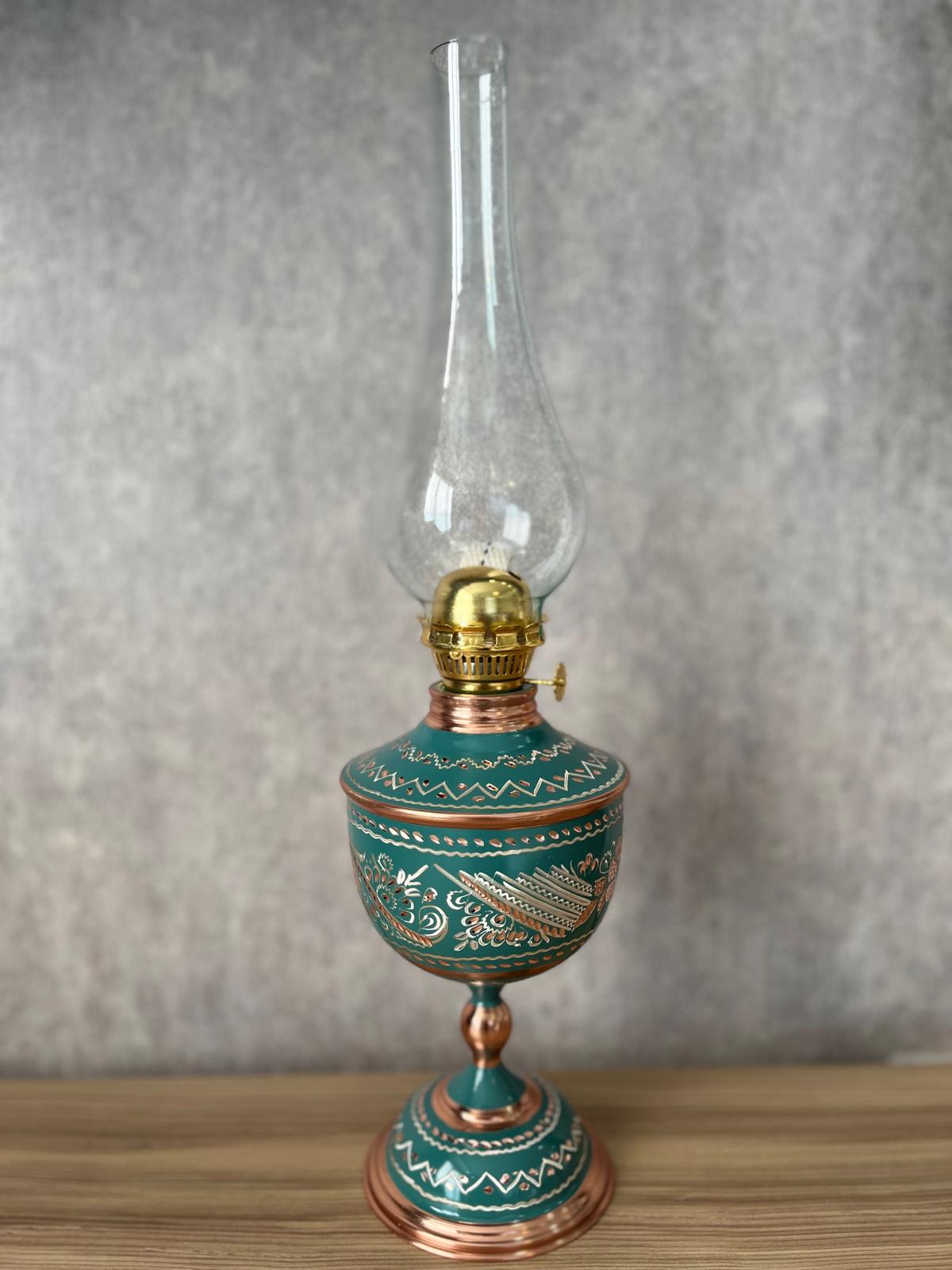 Gaz Lambası Erzincan İşlemeli Büyük Boy