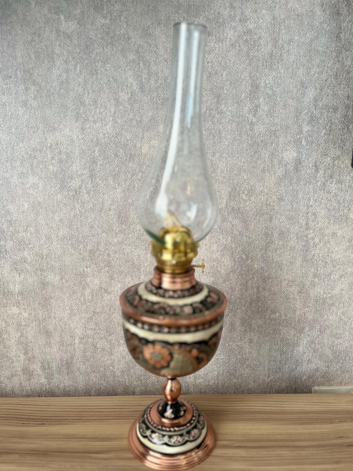 Gaz Lambası Erzincan İşlemeli Büyük Boy